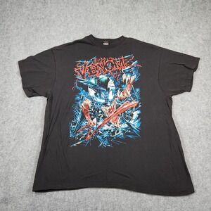 Marvel Mad Engine Venom T-Shirt Mens 2XL Black Graphic Print Cotton Tee Marvel